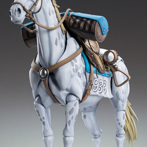 Three-quarter front view of the 30cm Super Action Statue Slow Dancer horse figure from JoJo's Bizarre Adventure.