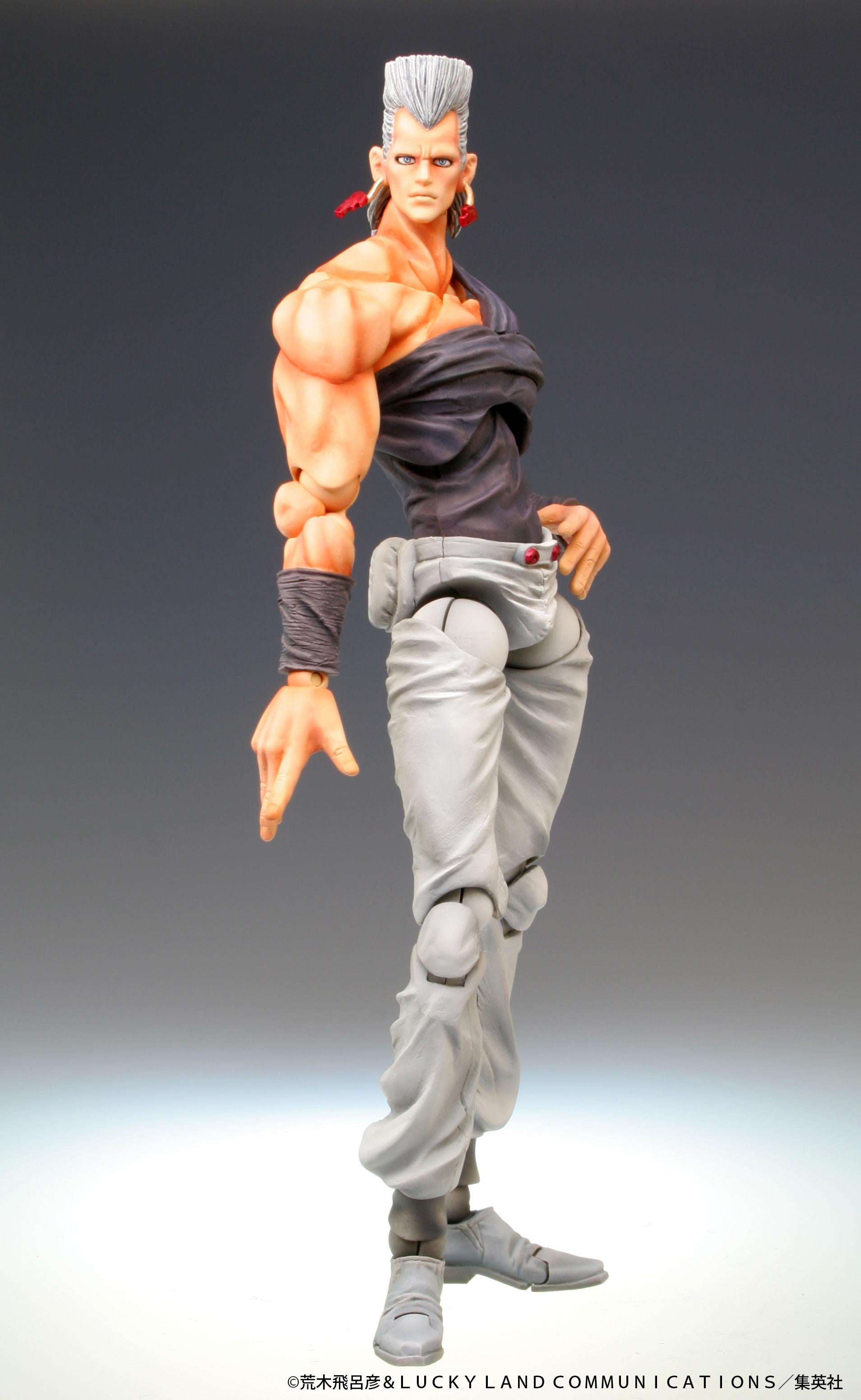 Main full body standing pose of JoJo's Bizarre Adventure Jean Pierre Polnareff Super Action Statue figure