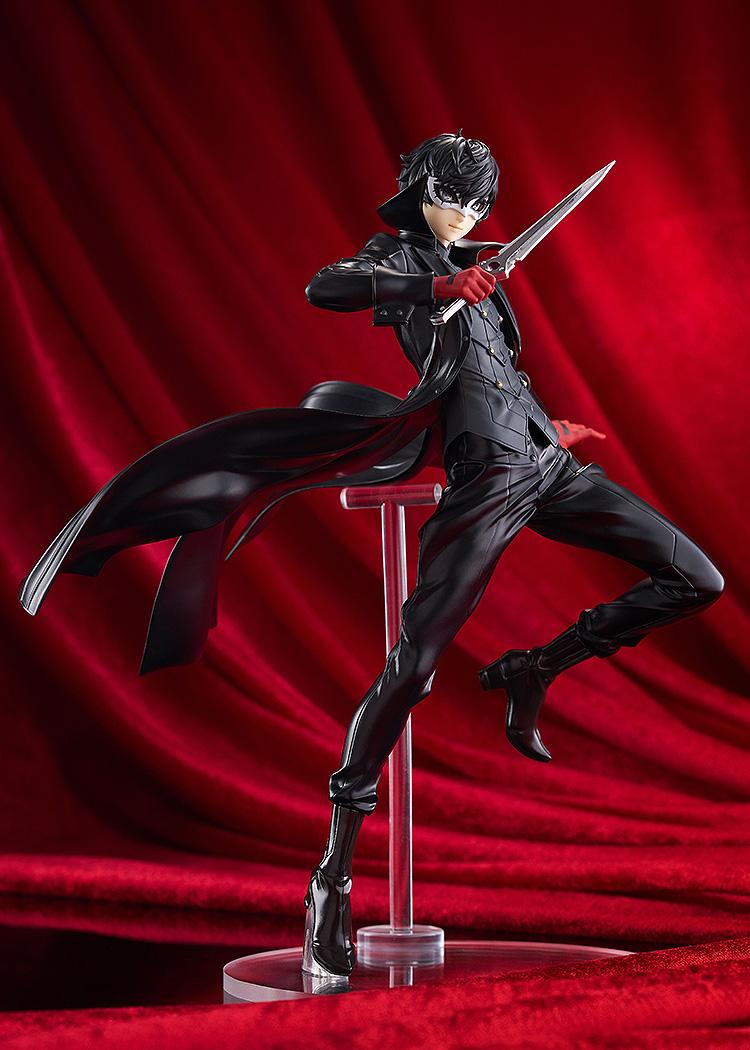 Low-angle perspective of the Joker Phantom Thief figure highlighting the detailed sculpt of his boots and articulated-style clothing.