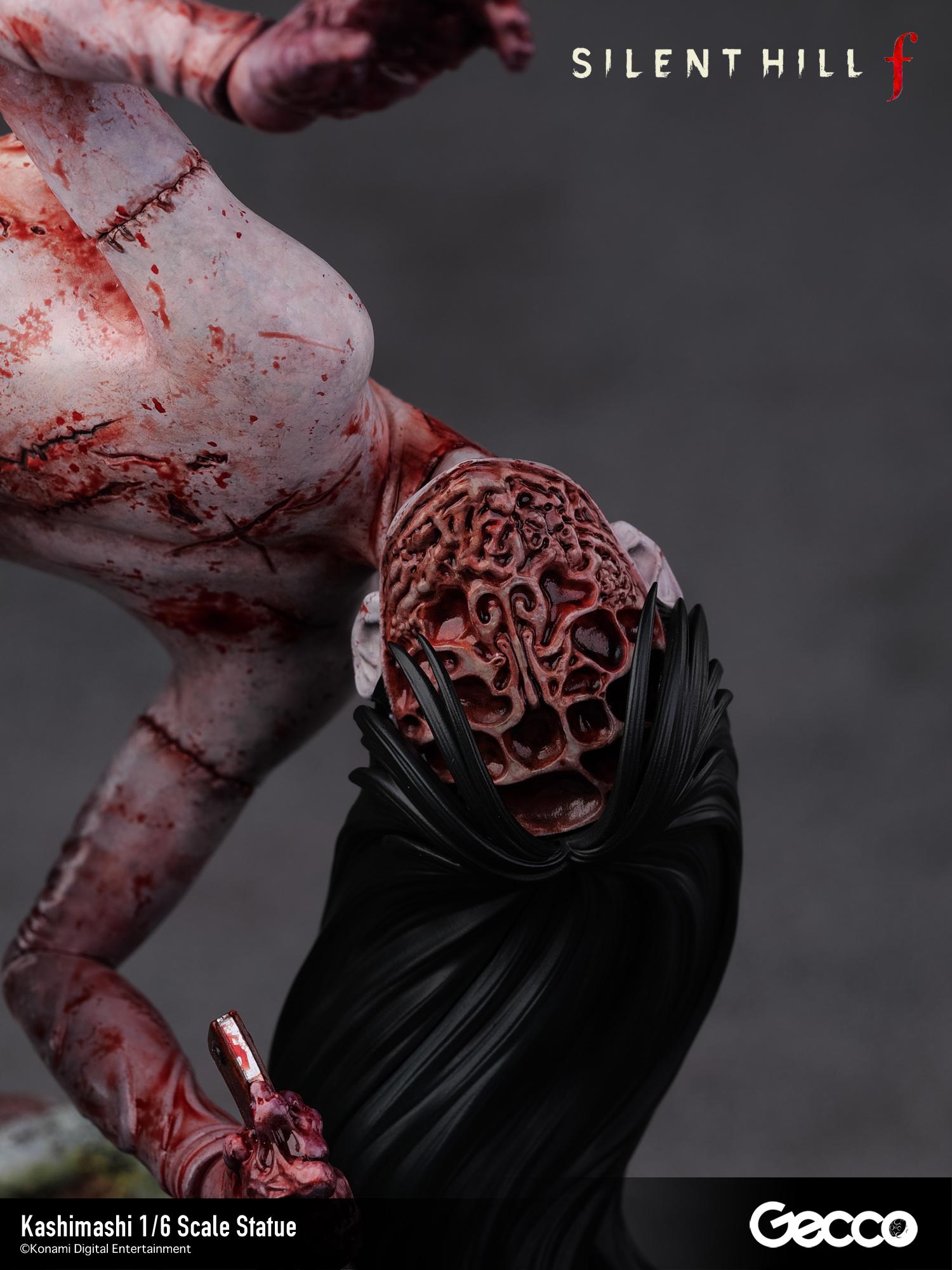 Macro close-up of the interchangeable sliced head part, detailing the intricate, hive-like flesh textures inside.