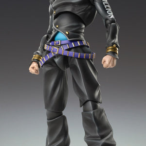Front view of the Keicho Nijimura articulated figure showcasing his black school uniform with "TRILLION" text on the sleeve.