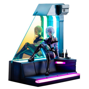 Cyberpunk: Edgerunners Lucy 1/7 scale figure illuminated with dual-color LED light-up diorama base and Aurora window.