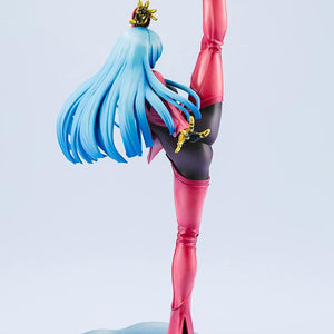 Three-quarter rear view of the Kotobukiya Kula Diamond figure displaying the high-quality PVC craftsmanship and pose dynamics.