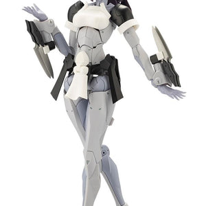 Kotobukiya Megalomaria Unlimited Universe Novice maid armor plastic model kit standing on an isolated white background.