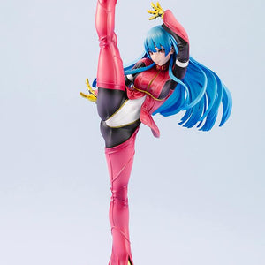 Slightly turned left angle view of the non-articulated Kula Diamond anime figure by Kotobukiya.
