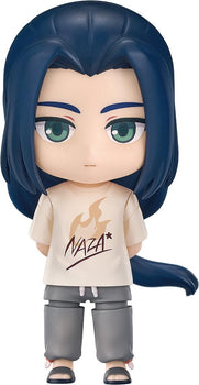 Full-length front view of The Legend of Hei II Wuxian (NAZA T-Shirt Ver.) Nendoroid figure isolated on a white background.