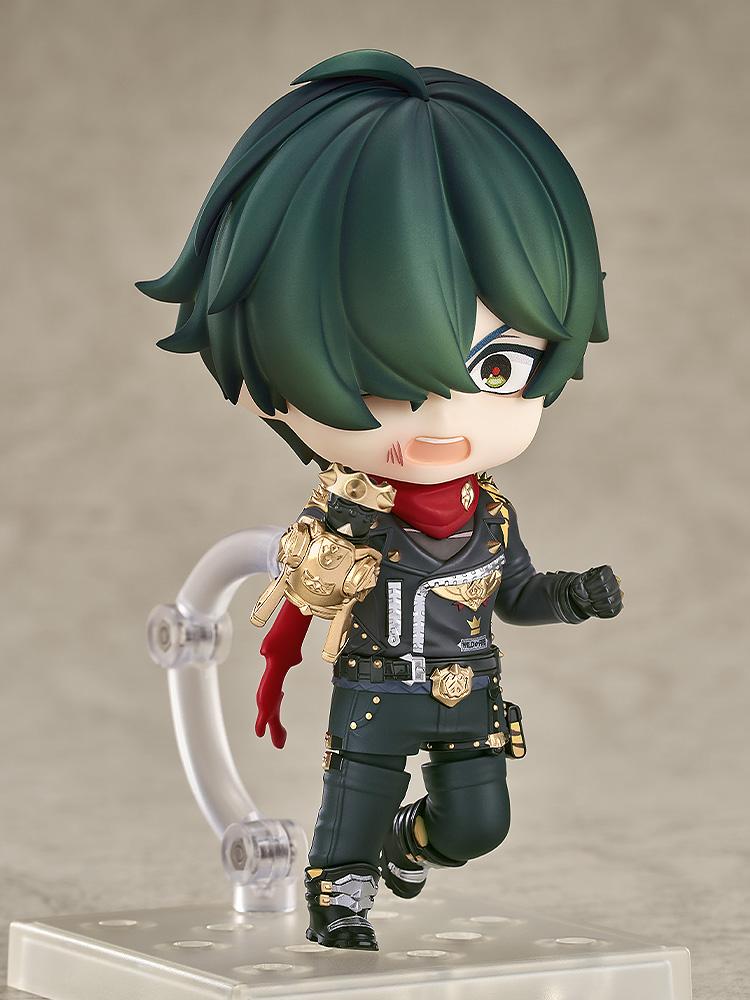 Shouting battle face expression for Zenless Zone Zero Lighter Nendoroid figure with the golden K.O. glove weapon equipped.