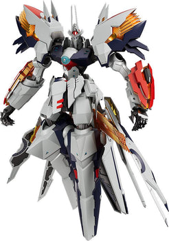 Linebarrels of Iron Moderoid Linebarrel Overdrive plastic model kit front view in overdrive state on white background.