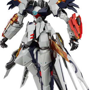 Linebarrels of Iron Moderoid Linebarrel Overdrive plastic model kit front view in overdrive state on white background.