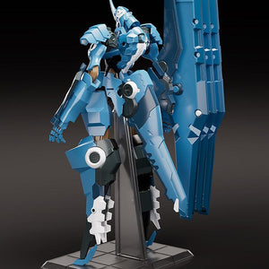 Rear angle of Moderoid Vardant plastic model kit displaying tail stabilizer and back armor detail.
