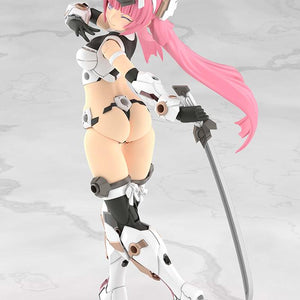 Rear three-quarter view of the unarmored Kunoichi configuration highlighting the articulation and armor attachment slots.