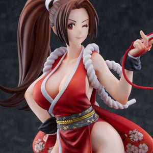 Detailed close-up of the winking face plate included with the Limited Edition Mai Shiranui figure.