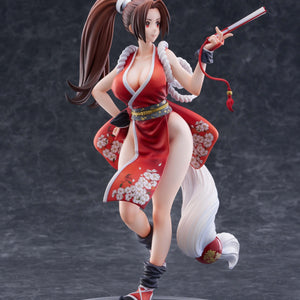 Close-up of the Limited Edition Mai Shiranui figure featuring the interchangeable winking face part.