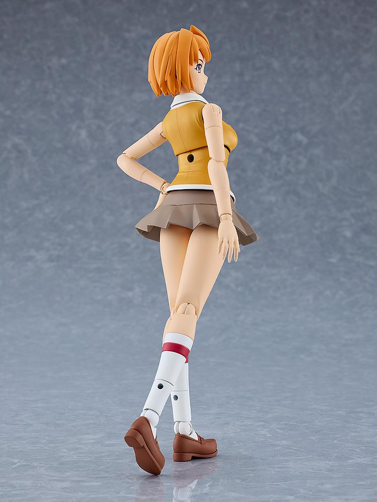 Side and back profile of the Mai Tokiha PLAMATEA model showing articulation points and details.