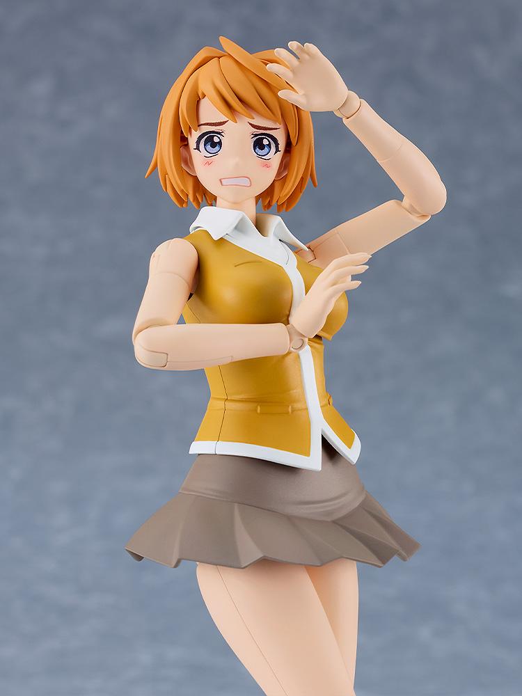 Close-up of the "Huh!?" confused face plate for the Mai Tokiha My-HiME articulated model.