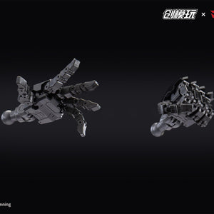 Close-up of the fully articulated interchangeable hand parts for the Mazinkaiser model.