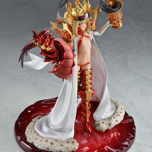 Angled front view of the Beast/Draco figure, clearly displaying the golden chalice and the red, armored dragon claw.
