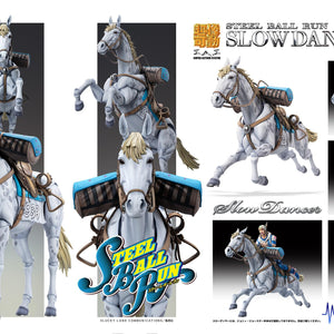 Official Medicos Entertainment product sheet for Slow Dancer showing all pose options and included accessories.