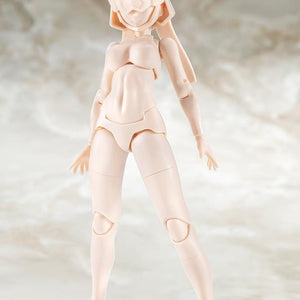 Front view product shot of the alternative full-body skin color C unpainted plastic variant included in the Megami Device chassis kit.