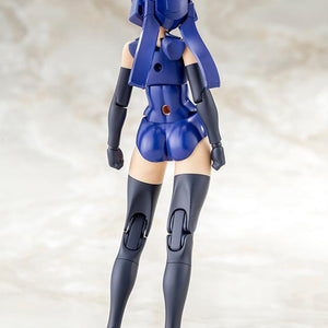 Rear view of the Megami Device B1R-L Chassis Kit body showing mechanical joint engineering and back articulation assembly points.