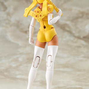 Rear view of the Megami Device B1R-L Chassis Kit showing the 3mm compatible connector ports on the back armor.