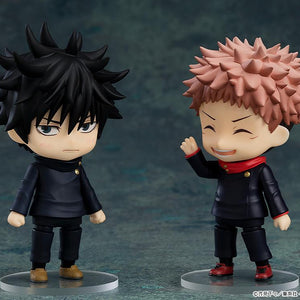 Side-by-side comparison of the Megumi Fushiguro and Yuji Itadori Nendoroids (Yuji sold separately).