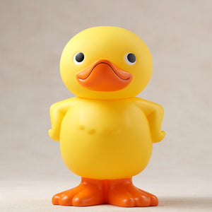Front view of the Gecco Metal Gear Solid Delta Snake Eater GA-KO soft vinyl yellow duck coin bank figure.