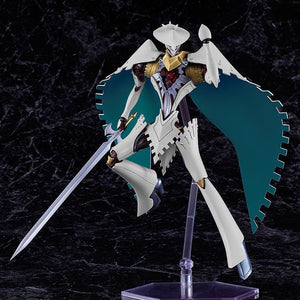 Close-up of the Seeker model kit holding the Resonant Vessel accessory from the video game.