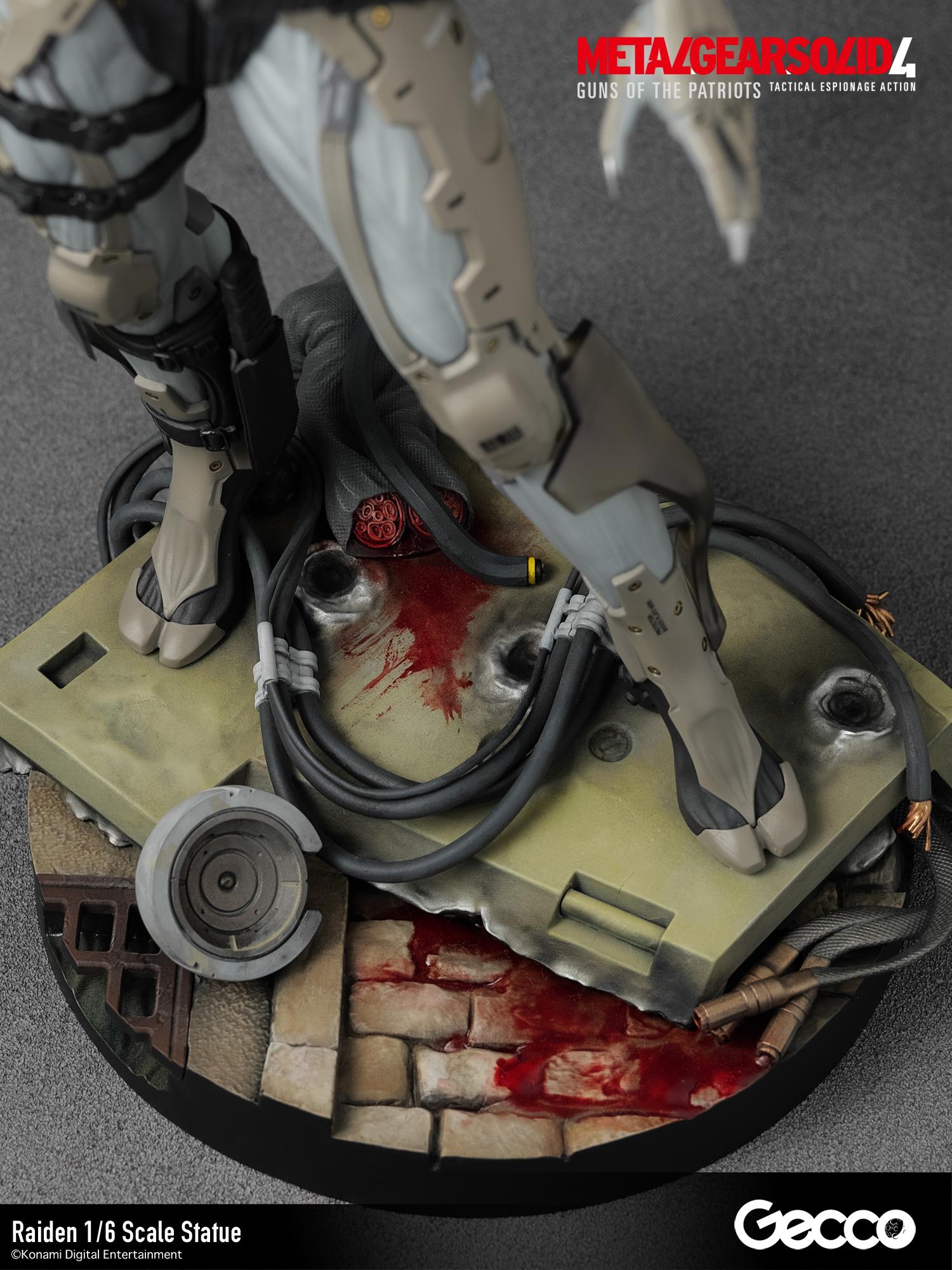 Top-down view of the base featuring blood-stained Gekko remains and detailed industrial debris.