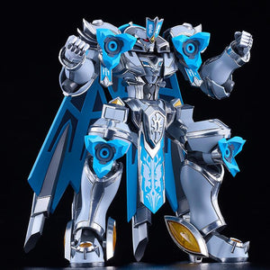 Moderoid Gilbatiga Royal Metallic Version displaying the Blast Howling Madou Armament configuration with deployed chest and knee cannons.