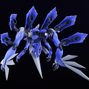 Back view of the Kasasagi support unit detailing its mechanical connection points and thrusters.