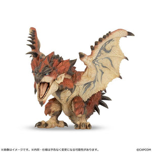 Front-facing view of the Capcom Rathalos SOFVI model figure with wings spread and mouth open in a roar.