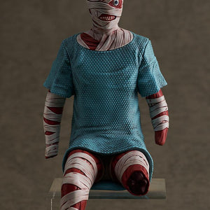 Straight-on front view of the Mouthwashing Swacchao! Curly figure sitting on a transparent stand against a neutral background.