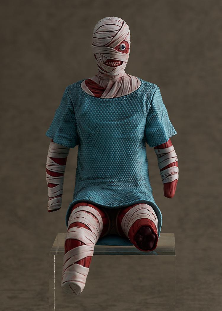 Straight-on front view of the Mouthwashing Swacchao! Curly figure sitting on a transparent stand against a neutral background.