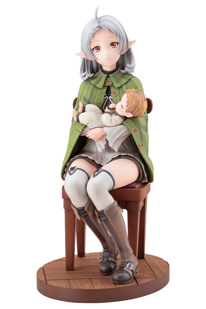 Studio product photo of the Mushoku Tensei Sylphiette Greyrat & Lucie Greyrat 1/7 scale figure isolated on a pure white background.