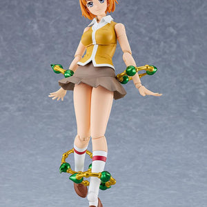 Mai Tokiha model kit showcasing the gold and green element rings equipped to arms and legs.