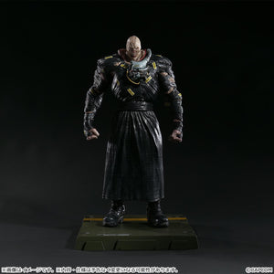 Close-up of the Nemesis figure featuring the additional interchangeable head part with an aggressive, open-mouthed expression.
