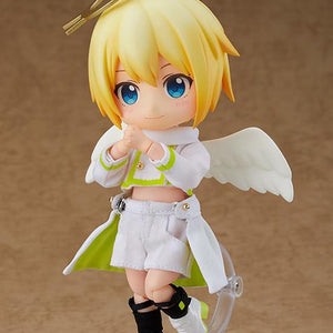 The Angel: Ciel Nendoroid Doll figure suspended on its stand in a gentle floating pose with hands clasped together.