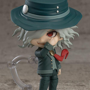 Edmond Dant�s Nendoroid figure in a stylish pose with one hand raised to his face, wearing his large dark teal hat.