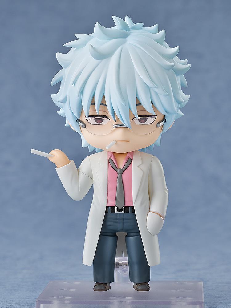 Ginpachi Sakata Nendoroid in a classroom-ready pose holding a piece of chalk.