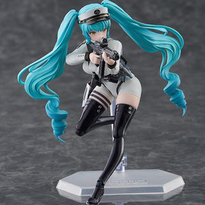 Dynamic running and aiming pose of the figma Privaty action figure.