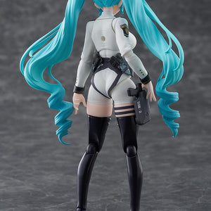 Clean rear view of the standing Privaty figma showing the Elysion and Triangle squad markings.