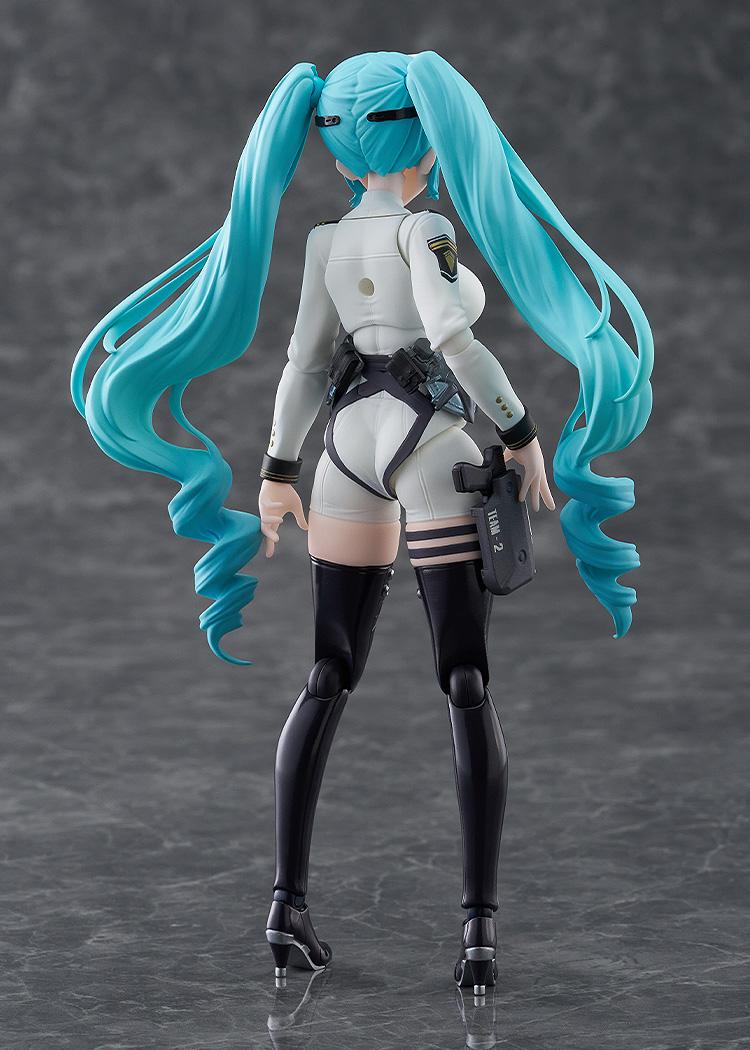 Clean rear view of the standing Privaty figma showing the Elysion and Triangle squad markings.