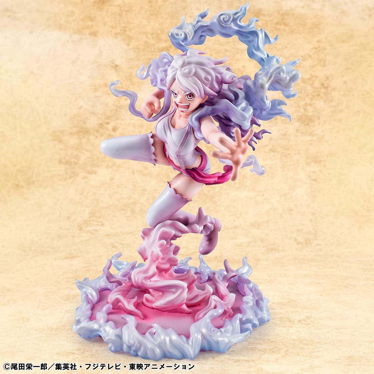 One Piece Jewelry Bonney figure dynamic pose preparing her liberated Nika punch.