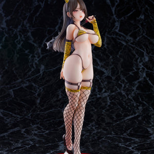Side profile of the Oni cosplay figure by Daiki Kase, showing the detailed sculpt and spiked club accessory against a black background.