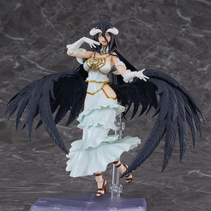 Overlord figma Albedo figure in a dynamic pose displaying her delighted facial expression.