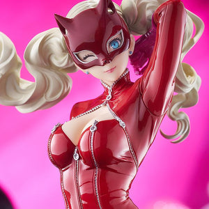 Detailed medium shot of the Panther figure from Persona 5 Royal, highlighting the character's memorable pose and confident expression.