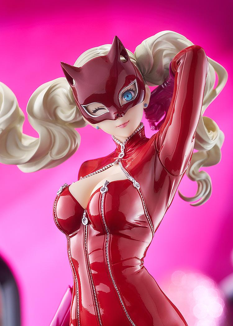 Detailed medium shot of the Panther figure from Persona 5 Royal, highlighting the character's memorable pose and confident expression.