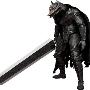 Max Factory PLAMATEA Guts in Berserker Armor plastic model kit holding the Dragon Slayer sword on a clean white background.
