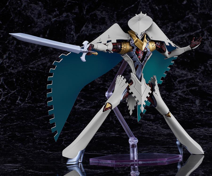 The Seeker model kit in a forward-leaning combat stance with its sword drawn.